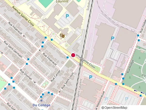 Location of Construction F2 at 397 avenue Sainte-Croix, Saint-Laurent