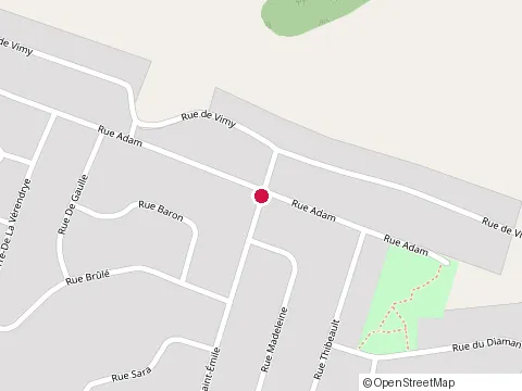 Location of Construction Fine-Pointe Inc at 1266, Rue Adam, Chicoutimi