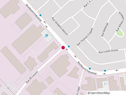 Location of Construction Gilles Lanthier at 100 Rue de Lauzon, Boucherville