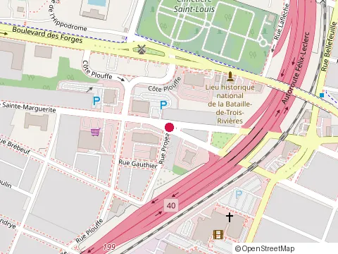 Location of Construction Gm Courtois at 1001 Rue Saint-Roch, Trois-Rivières
