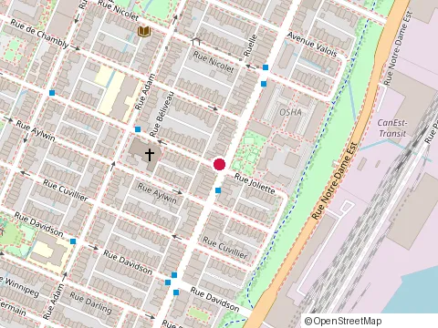 Location of Construction Goyette et Fils at 3533A Rue Sainte-Catherine E, Montréal