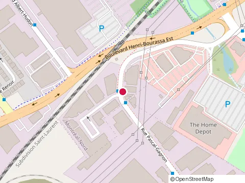 Location of Construction Gst at 6796 place Pascal Gagnon, Montréal-Nord