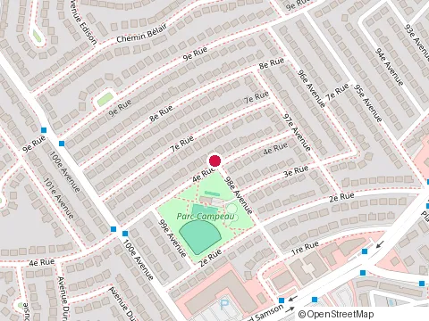 Location of Construction Guillén at 4561 Rue 4, Laval