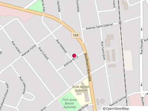 Location of Construction Hpl at 1103 Bd Marcotte, Roberval