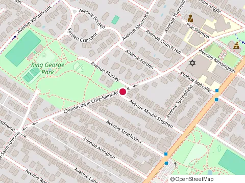 Location of Construction J. Comtois Inc. at 440 Avenue Mount Stephen, Westmount