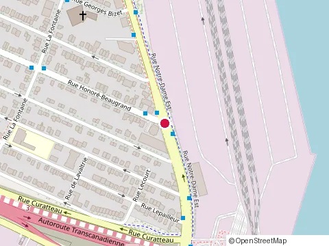 Location of Construction J. Desantis at 7895 Rue Notre-Dame E, Montréal
