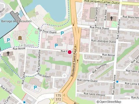 Location of Construction Jb2 Inc. at 172 Rue Bossé, Chicoutimi