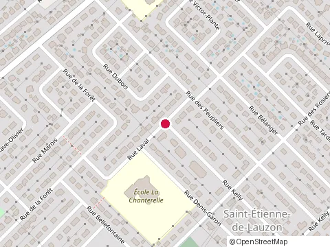Location of Construction K Pour Qualité Inc at 33 Rue Laval, Lévis