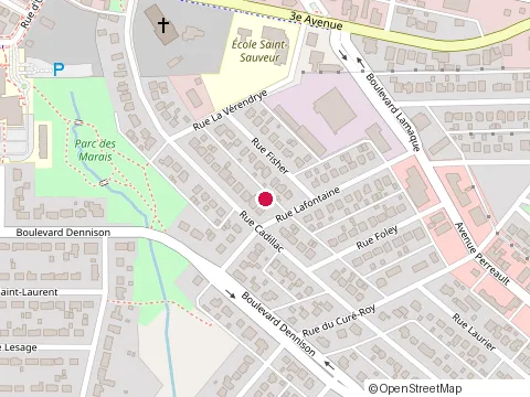 Location of Construction Kuras Inc. at 92 Rue Lafontaine, Val-d'Or