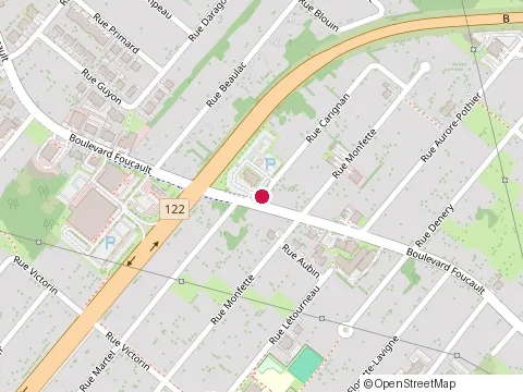 Location of Construction Labbé at 1500 boulevard Foucault, Drummondville