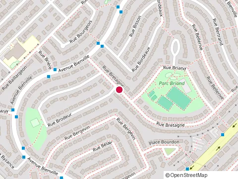 Location of Construction Lamaire Ltee at 5805 Rue Bretagne, Brossard
