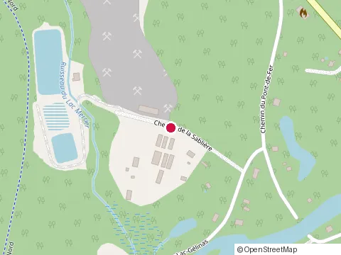 Location of Construction Landmark at 112 Chem de la Sabliere, Mont-Tremblant