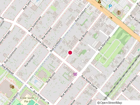 Location of Construction Laplante et Habitations les at 412 Rue Bruno, Drummondville