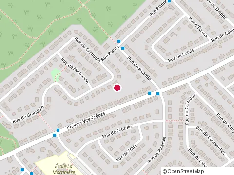 Location of Construction Larochelle at 1104 Rue de Grenoble, Lévis