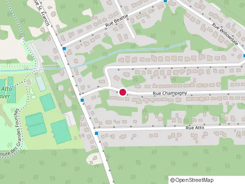 Location of Construction Laurier Leroux Inc at 58 Rue Champigny, Sherbrooke