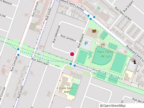 Location of Construction Lores Saldana at 5445 Rue Villeneuve, Sainte-Catherine