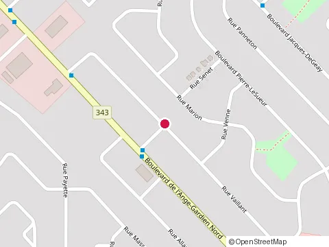 Location of Construction Luc St-Germain at 10 Rue Montreuil, L'Assomption