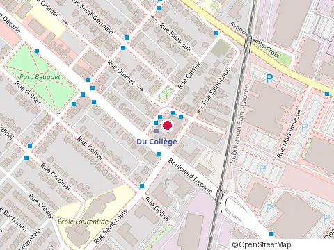 Location of Construction M.A.X. Inc. at 395 Ouimet St, Montréal