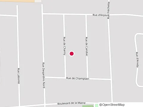 Location of Construction M.C.M. at 170 Rue Champlain, Granby