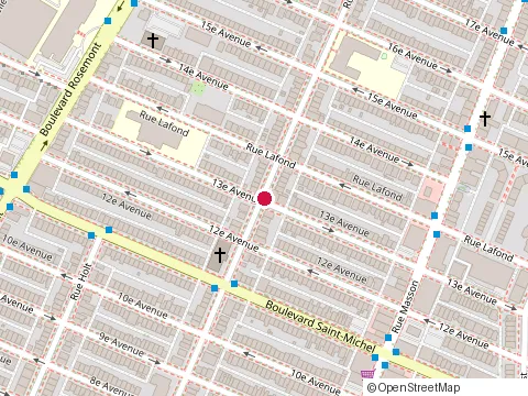 Location of Construction Martin Flibotte at B-3340 Rue Dandurand, Montréal