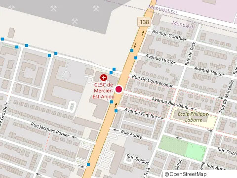 Location of Construction Marton at 9503 Rue Sherbrooke E, Montréal