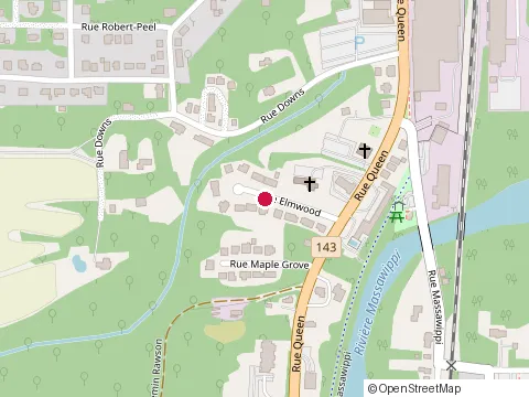 Location of Construction Massawippi at 16 Rue Elmwood, Sherbrooke