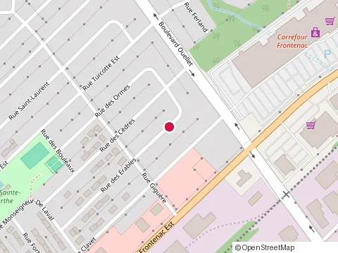 Location of Construction Mathieu Dumas at 631 des Erables, Thetford Mines