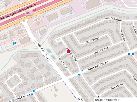 Location of Construction Megaplex at 2547 Rue Fabre, Laval
