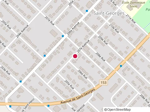 Location of Construction Michaël Bédard at 221 207E Avenue, Shawinigan
