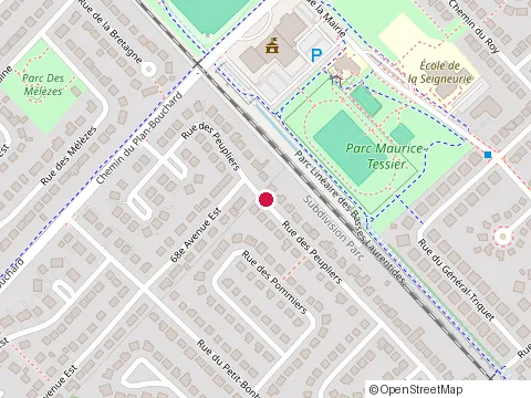 Location of Construction Michaelange at 43 Rue des Peupliers, Blainville