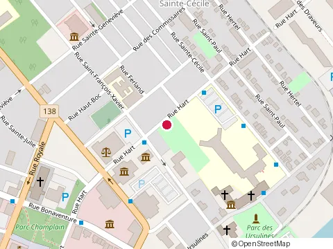 Location of Construction Minutie at 825 Rue Hart, Trois-Rivières