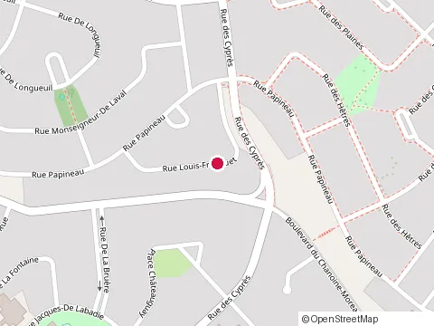 Location of Construction Minutie at 4060 Rue Louis-Franquet, Trois-Rivières