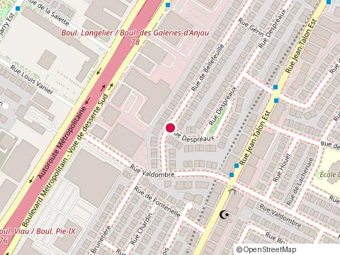 Location of Construction Montagano at 6064 Despreaux, Saint-Léonard