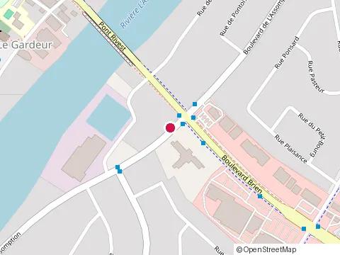 Location of Construction N Dore Inc at 511 boulevard de l'Assomption, Repentigny