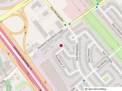 Location of Construction Nouvo Reno at 1440 Rue Blériot, Laval