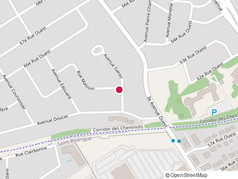 Location of Construction Opf at 6480 Rue Malouin, Québec