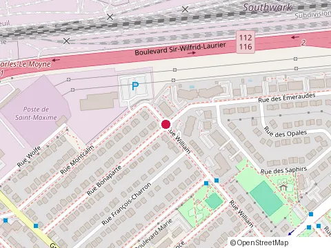 Location of Construction P Aube & Fils at Rue William Saint-Hubert 3006, Saint-Hubert