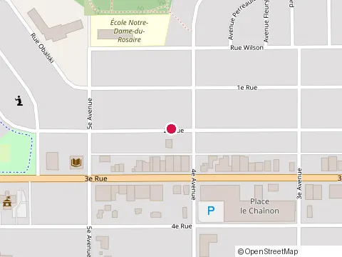 Location of Construction Par Tanguay at 123 2E Avenue, Chibougamau
