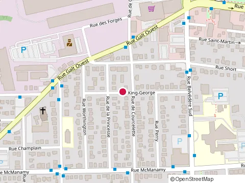 Location of Construction Patrick Vincent at 819 Rue King-George, Sherbrooke