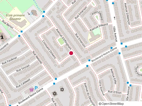 Location of Construction Professionnelle at 954 Crois Dickens, Laval