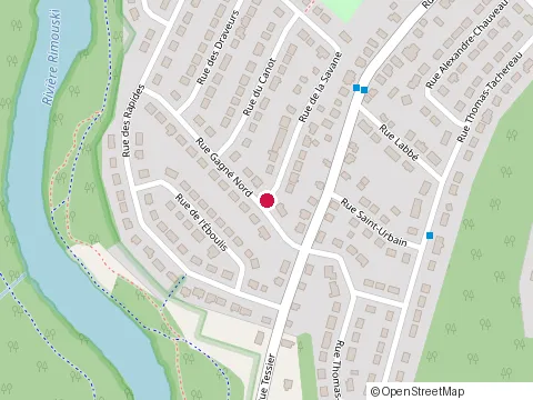 Location of Construction Qualite -Confort Inc at 557 Rue de la Savane, Rimouski