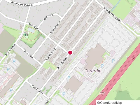 Location of Construction Real Desharnais at 4625A Rue Dubois, Drummondville