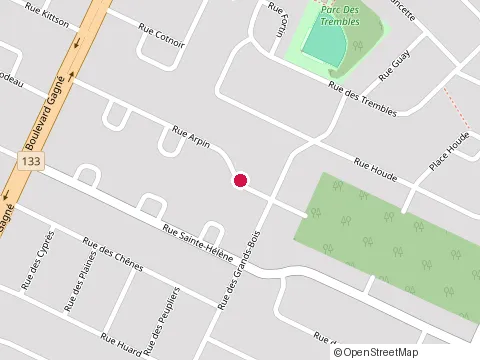 Location of Construction Rejean Mongeau at 42 Rue Arpin, Sorel-Tracy