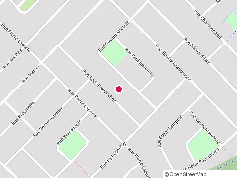 Location of Construction Rene Courchesne at 360 Rue Gaston Rheault, Nicolet