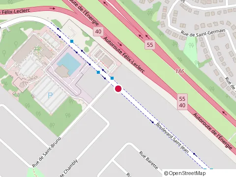 Location of Construction Rénovation les 4C at 6890 Bd Saint-Jean, Trois-Rivières