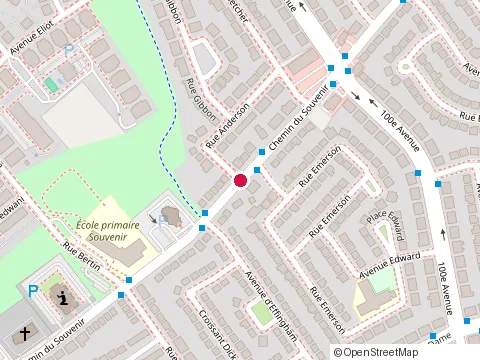 Location of Construction Renovation Rg at Chemin du Souvenir, Laval
