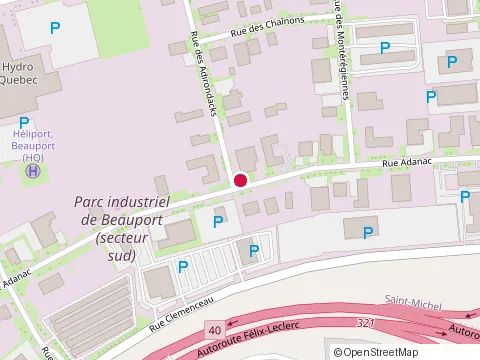 Location of Construction Richer Inc at 425 Rue des Adirondacks, Québec