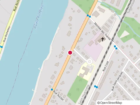 Location of Construction Rocky Vachon at 14 Rue Sainte-Anne, Mont-Saint-Hilaire