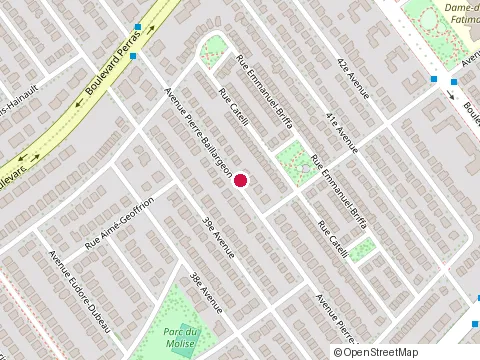 Location of Construction Rubbo Ltée at 12415 avenue Pierre-Baillargeon, Montréal
