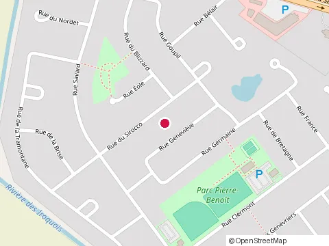 Location of Construction S. Lafrenière Inc at 34 Rue Germaine, Saint-Jean-sur-Richelieu